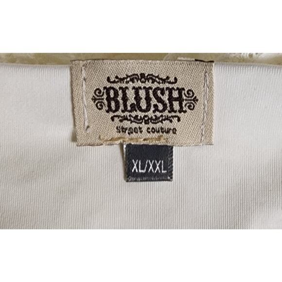 Blush Women's Ivory Maxi Bohemian Lace Sweatheart Neck Wedding Dress Size XL - Picture 7 of 7